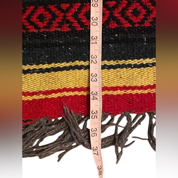 Mexican Falsa Blanket Poncho OS - Picture 3 of 3